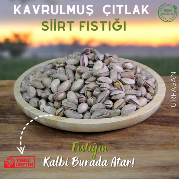 Kavrulmuş Naturel Ana Çıtlak Siirt Fıstığı (250gr,500gr,1kg,10kg)